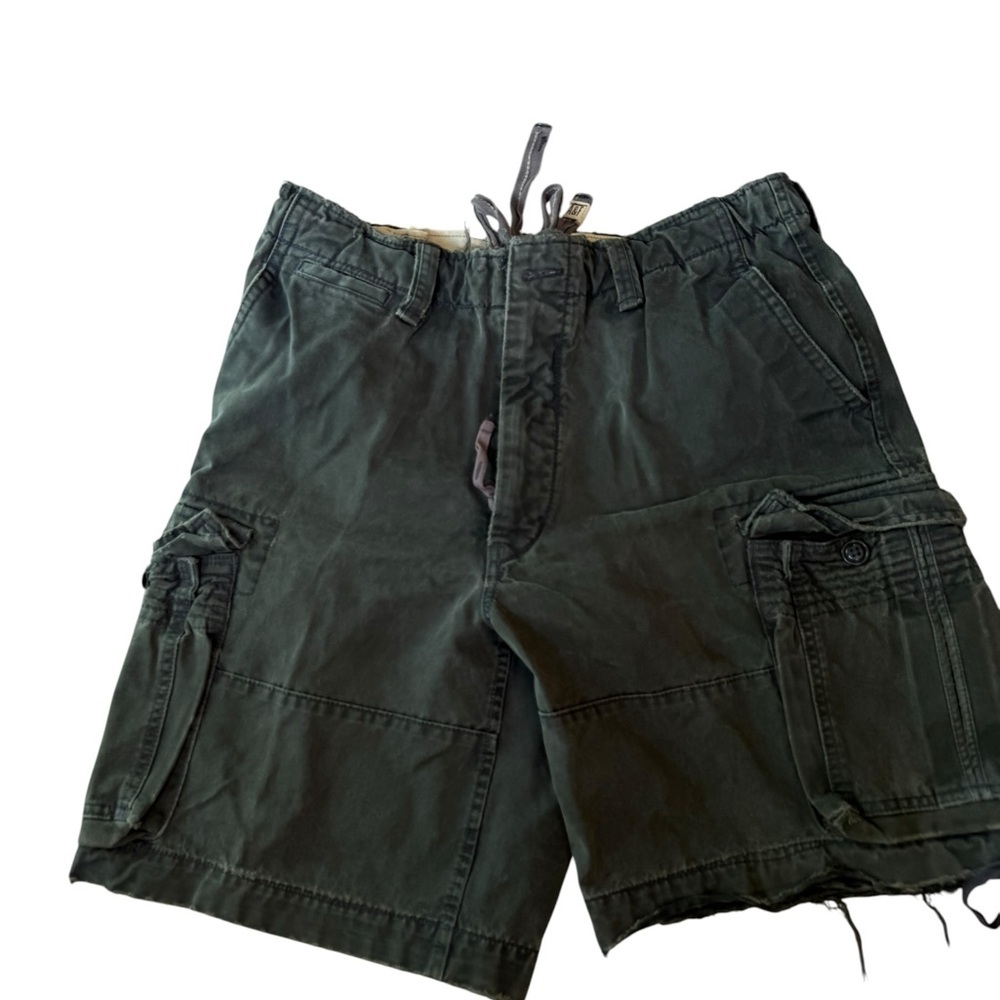 Abercrombie & Fitch Dark Teal Green Cargo Shorts